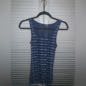 Victoria’s Secret Pink blue tank top
